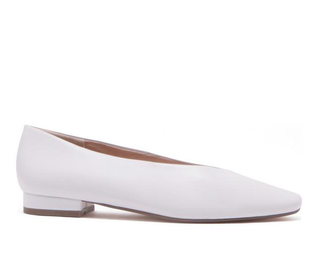 Women's Chelsea Crew Slick Flats in White color