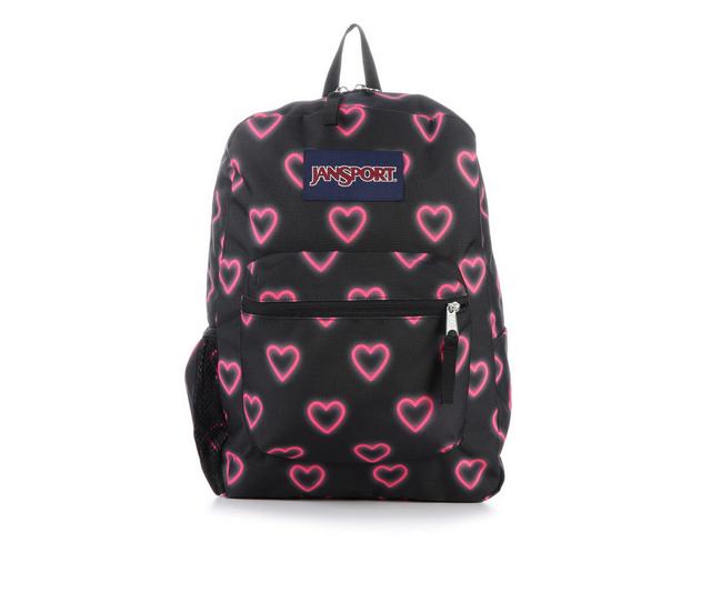 Jansport Sportbags Cross Town Plus Backpack in HAPPY HEARTS BK color