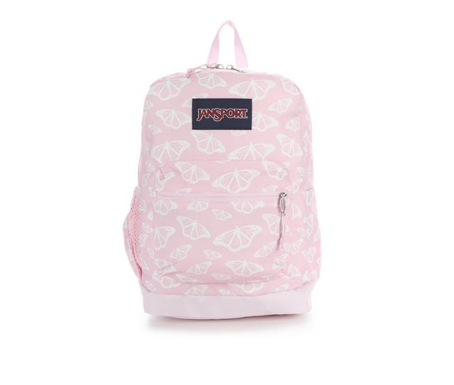 Jansport Sportbags Cross Town Plus Backpack in PINK BUTTERFLY color