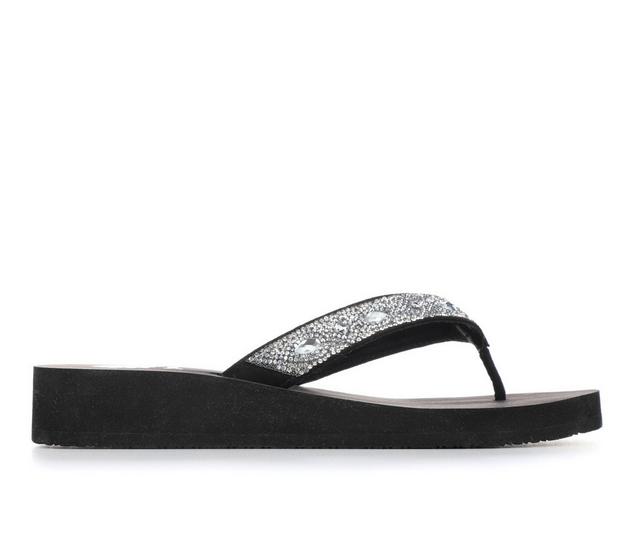 Women's Yellow Box Joana Flip-Flops in Clear color