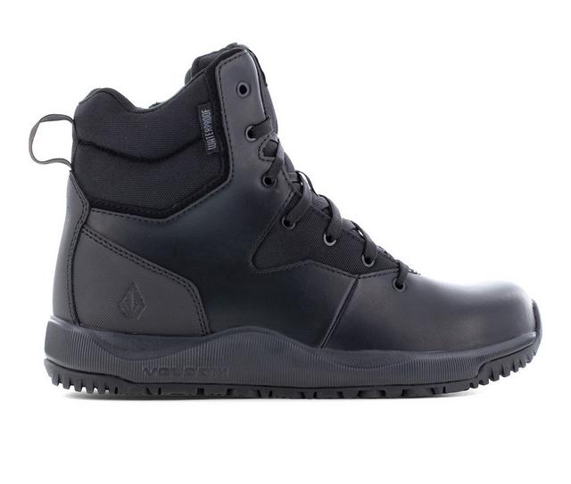 Men's Volcom Work Street Sheild 6" Soft Toe Waterproof Work Boots in Black color