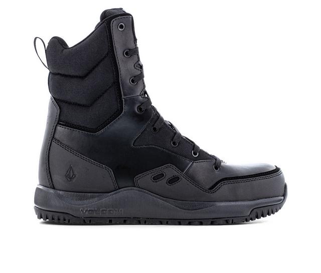 Men's Volcom Work Street Sheild 8" Composite Toe Work Boots in Black color
