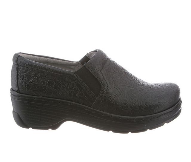 Women's KLOGS Footwear Naples Slip Resistant Shoes in Black Tooled color