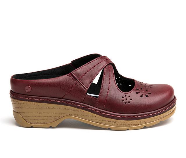 Women's KLOGS Footwear Carolina Slip Resistant Shoes in Rhubarb color