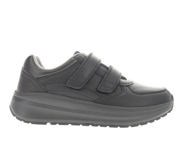 Men's Propet Ultima Strap Walking Sneakers in Black color
