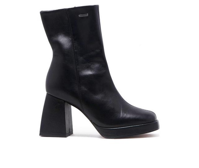 Women's Chelsea Crew Valerie Mid Calf Heeled Booties in Black color