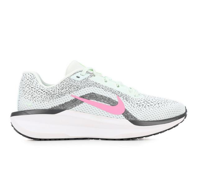 Women's Nike Air Winflo 11 Running Shoes in Green/Pink color