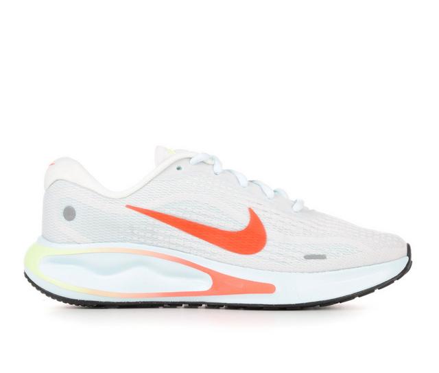 Women's Nike Journey Run Running Shoes in White/Red/Blue color