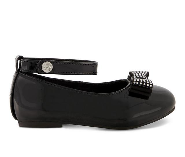 Girls' Jessica Simpson Toddler Amy Bow Flats in Black color