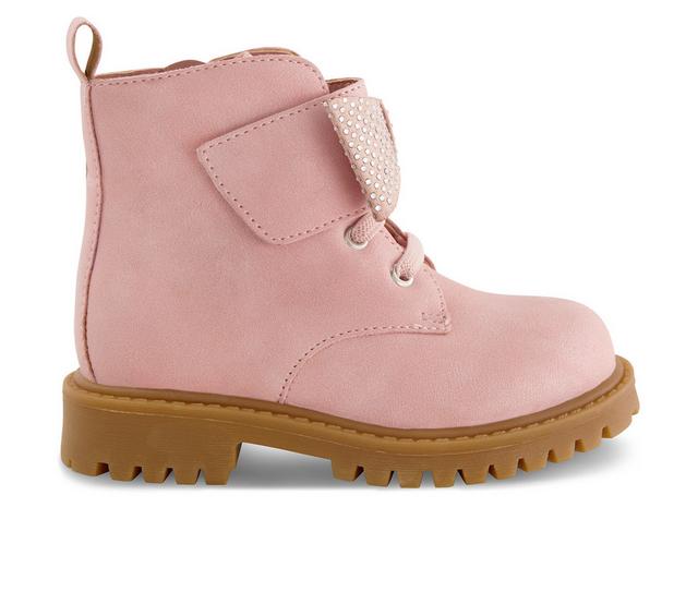Girls' Jessica Simpson Toddler Daria Bow Combat Boots in Blush color