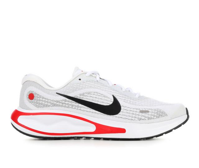 Men's Nike Journey Run Running Shoes in Wh/Bk/Rd/Gry103 color
