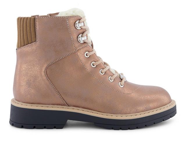 Girls' Marc Fisher Children's Little Kid & Big Kid Jade Gore Winter Boots in Cognac color