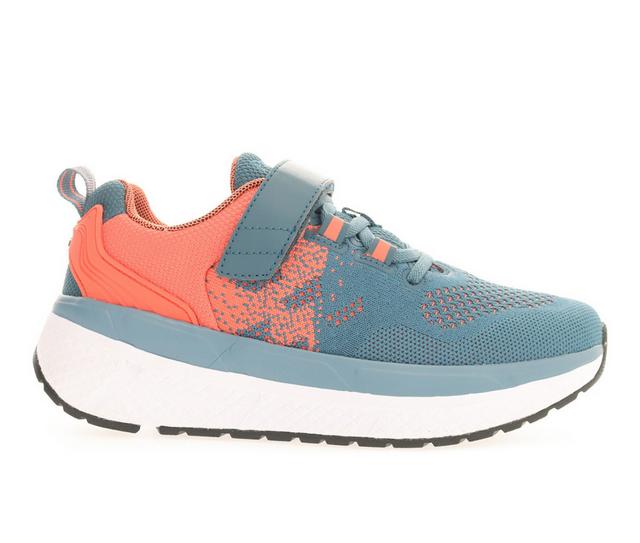 Women's Propet Ultra FX Comfort Sneakers in Teal/Coral color