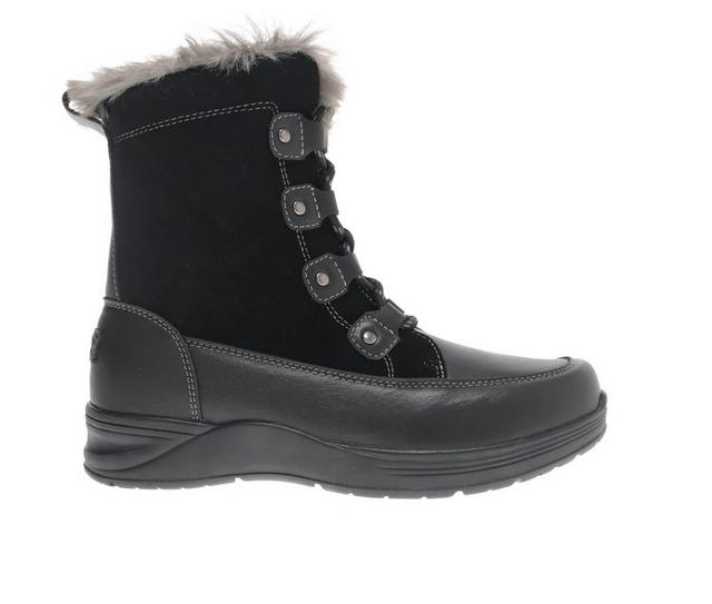 Women's Propet Dulcie Waterproof Winter Boots in Black color