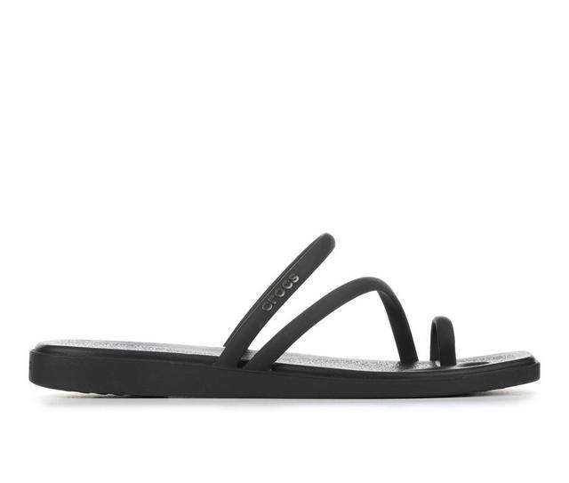 Women's Crocs Miami Toe Loop in Black color