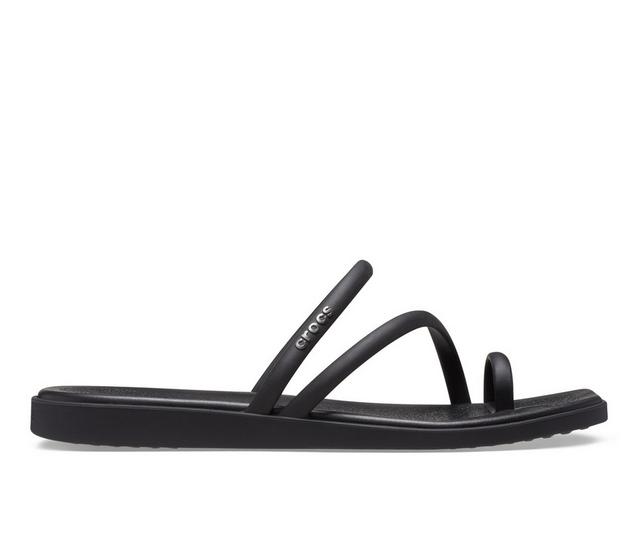 Women's Crocs Miami Toe Loop in Black color