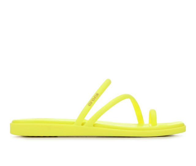 Women's Crocs Miami Toe Loop Sandals in Acidity color