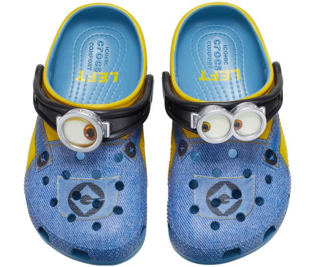 Kids' Crocs Toddler Despicable Me 4 Clogs in Yellow/Grey color