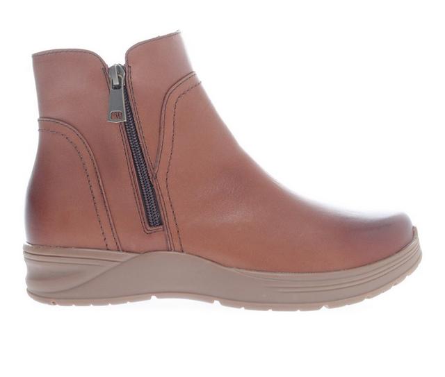 Women's Propet Delphi Waterproof Booties in Brown color