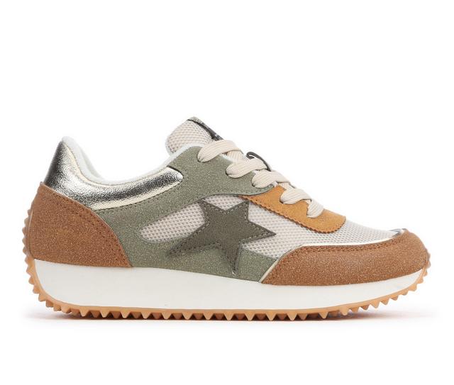 Women's VINTAGE HAVANA Bobby Sneakers in Camel Olive Gld color