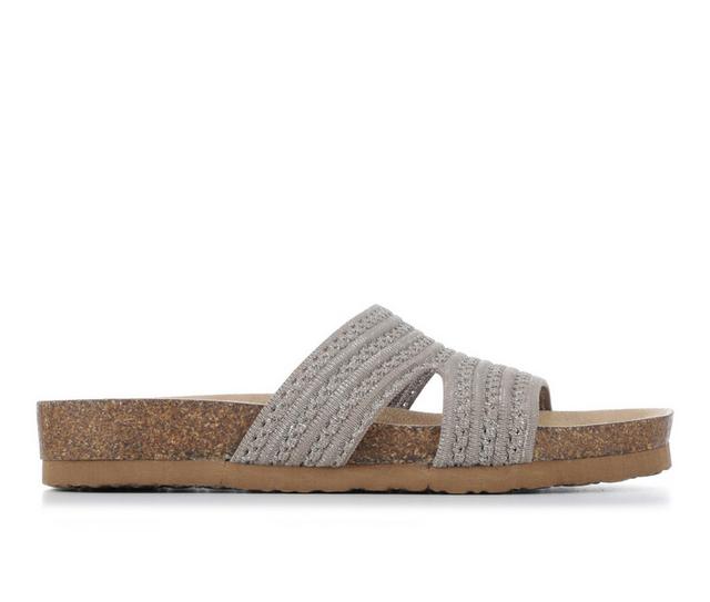 Women's Makalu Nayeli Footbed Sandals in Taupe color