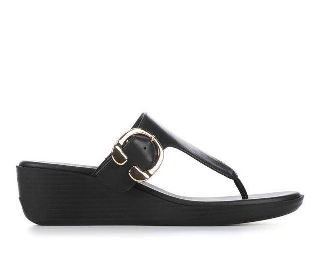 Women's Aerosoles Izola Wedge Sandals in Black color