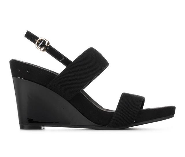 Women's Aerosoles Paxton Wedge Sandals in Black color