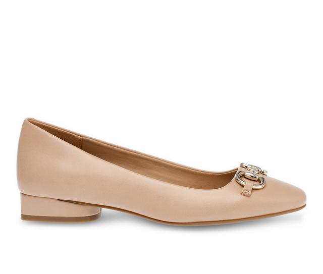 Women's Anne Klein Cora Flats in Nude color