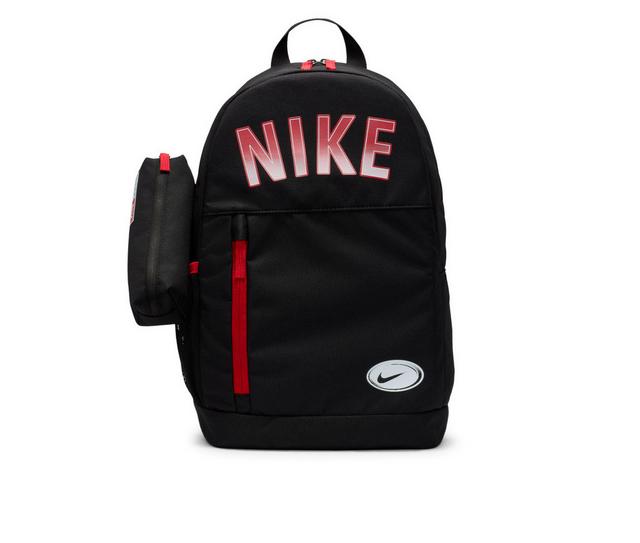 Nike Youth Elemental Backpack GFX in Black/Uni Red color