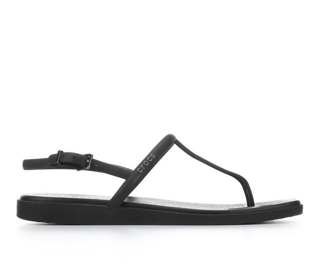 Women's Crocs Miami Thong Sandals in Black color