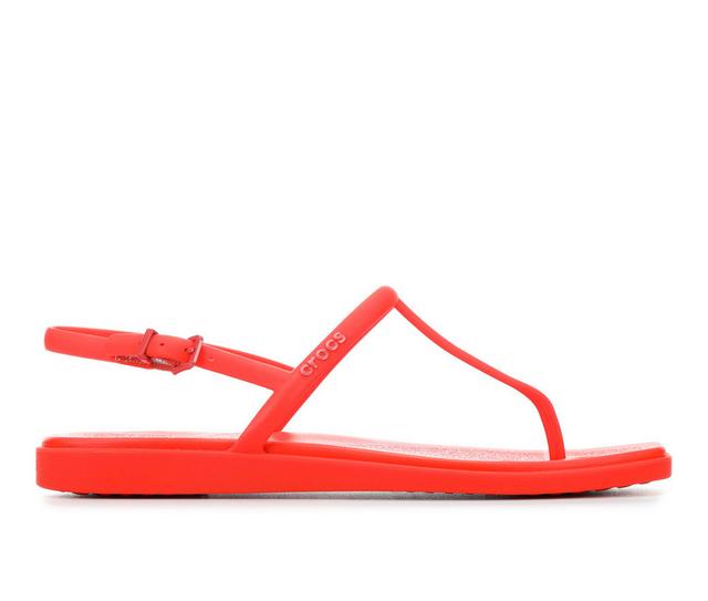 Women's Crocs Miami Sandals in Lava color