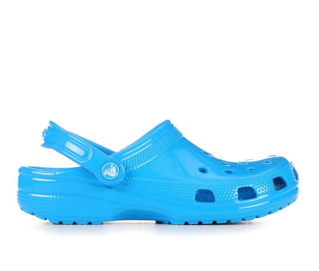 Adults' Crocs Classic Neon Highlighter Clog in Neon Ocean color