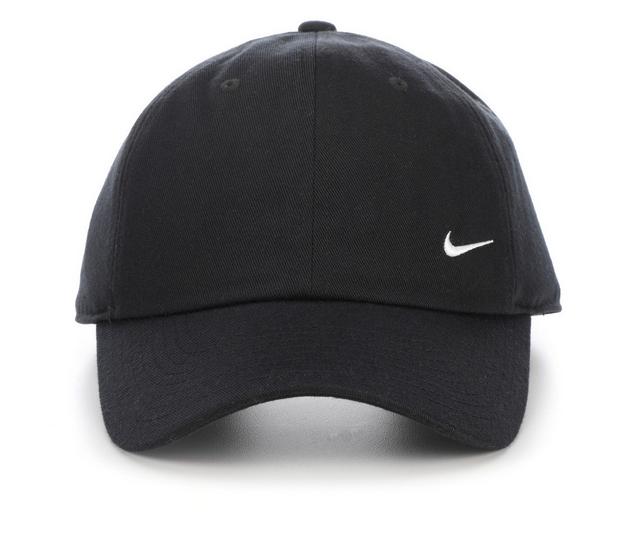 Nike Club Cap Swoosh Hat in Black/ Sail M/L color