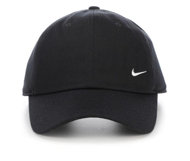 Nike Club Cap Swoosh Hat in Black/Sail L/XL color