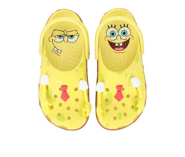 Adults' Crocs Classic Spongebob Clogs in Yellow color