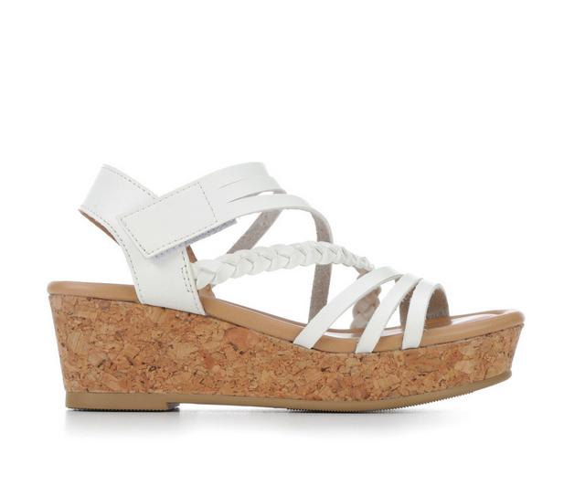 Girls' Soda Little Kid & Big Kid Whitney Wedge Sandals in White color