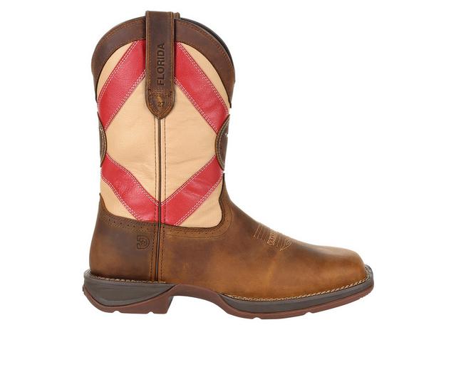 Men's Durango Rebel Florida State Flag Western Boot in Brown/Florida color