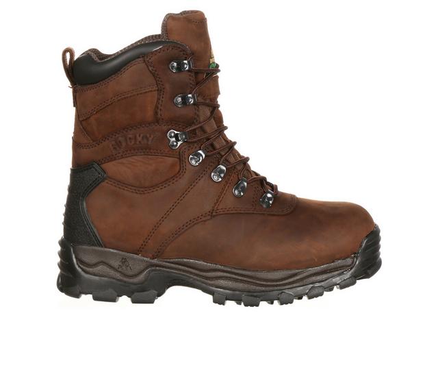 Men's Rocky Sport Utility 600G Waterproof Insulated Boots in Brown color