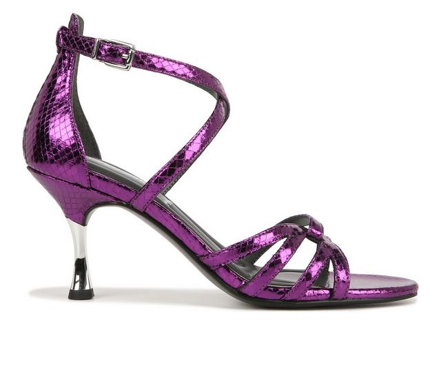 Women's Franco Sarto Rika Dress Sandals in Purple Snake color