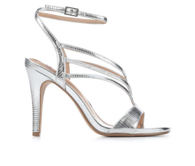 Women's Delicious Tricia Stiletto Sandals in Silver color