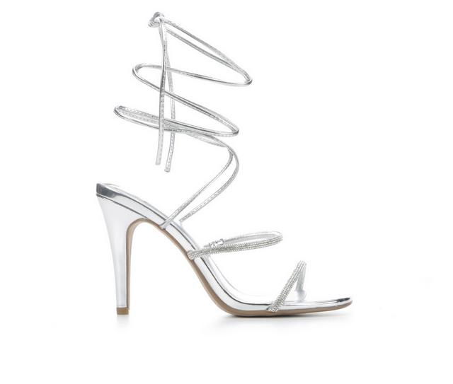 Women's Delicious Scherri Dress Sandals in Silver Shimmer color