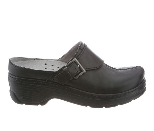 Women's KLOGS Footwear Austin Slip Resistant Shoes in Black Smooth color