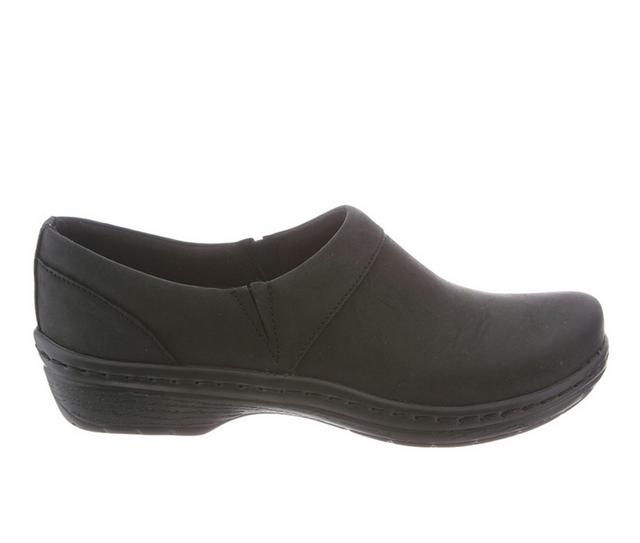 Women's KLOGS Footwear Mission Slip Resistant Shoes in Black Oiled color