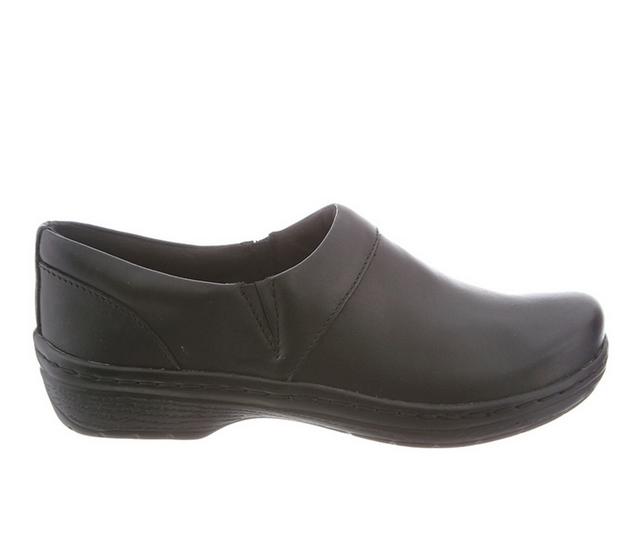 Women's KLOGS Footwear Mission Slip Resistant Shoes in Black Smooth color