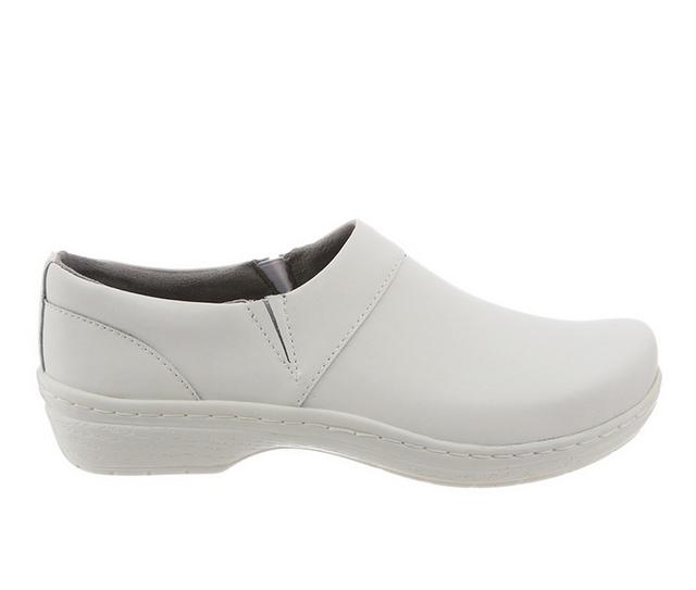 Women's KLOGS Footwear Mission Slip Resistant Shoes in White Smooth color