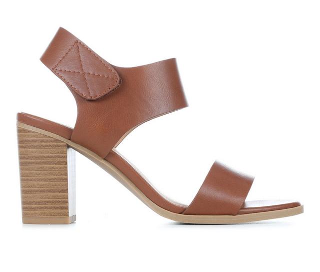 Women's Solanz Wait Dress Sandals in Cognac color