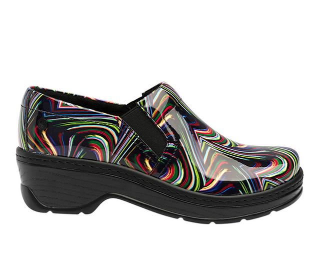 Women's KLOGS Footwear Naples Print Slip Resistant Shoes in Active Lines color