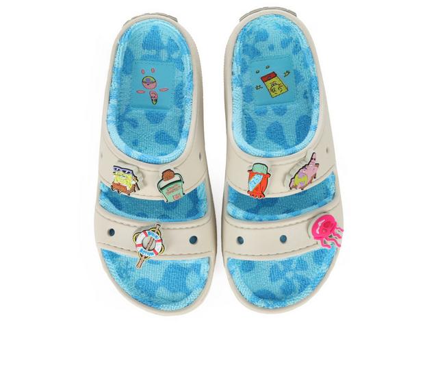 Adults' Crocs Terry Spongebob Sandal in Bone color