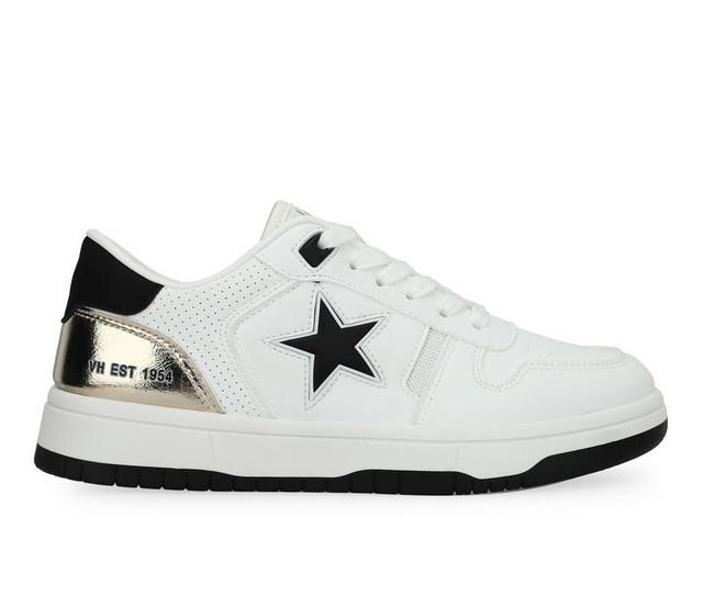 Women's VINTAGE HAVANA Fab Sneakers in White/Blk/Gold color