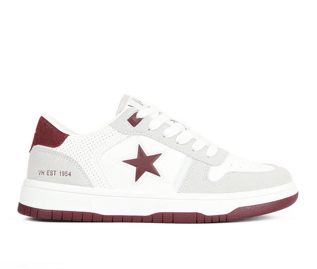 Women's VINTAGE HAVANA Fab Sneakers in Wht/Gry/Maroon color